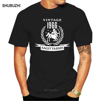 Glückwunsch zum 50. Geburtstag Geschenk 1966 Schütze Sternzeichen T-Shirt Oberteil Tee Baumwolle Humor Herren Rundhals T-Shirts