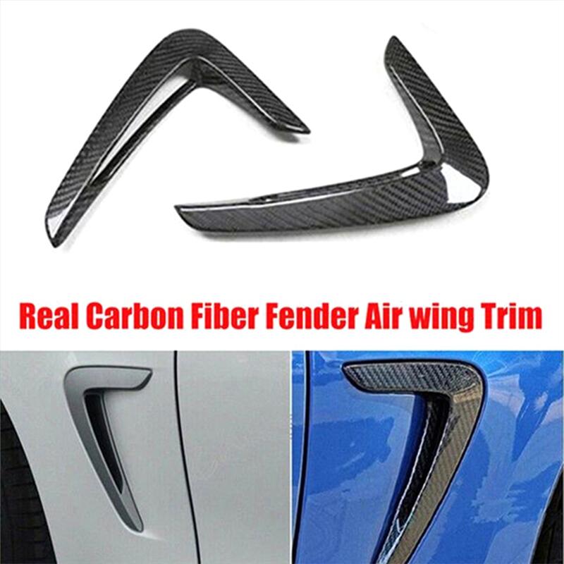 For BMW 4 Series(F32/F33 F36) Real Carbon Fiber Fender Trim Side Body Air Vent Cover 418/420 425/428 430/435 440 2014-