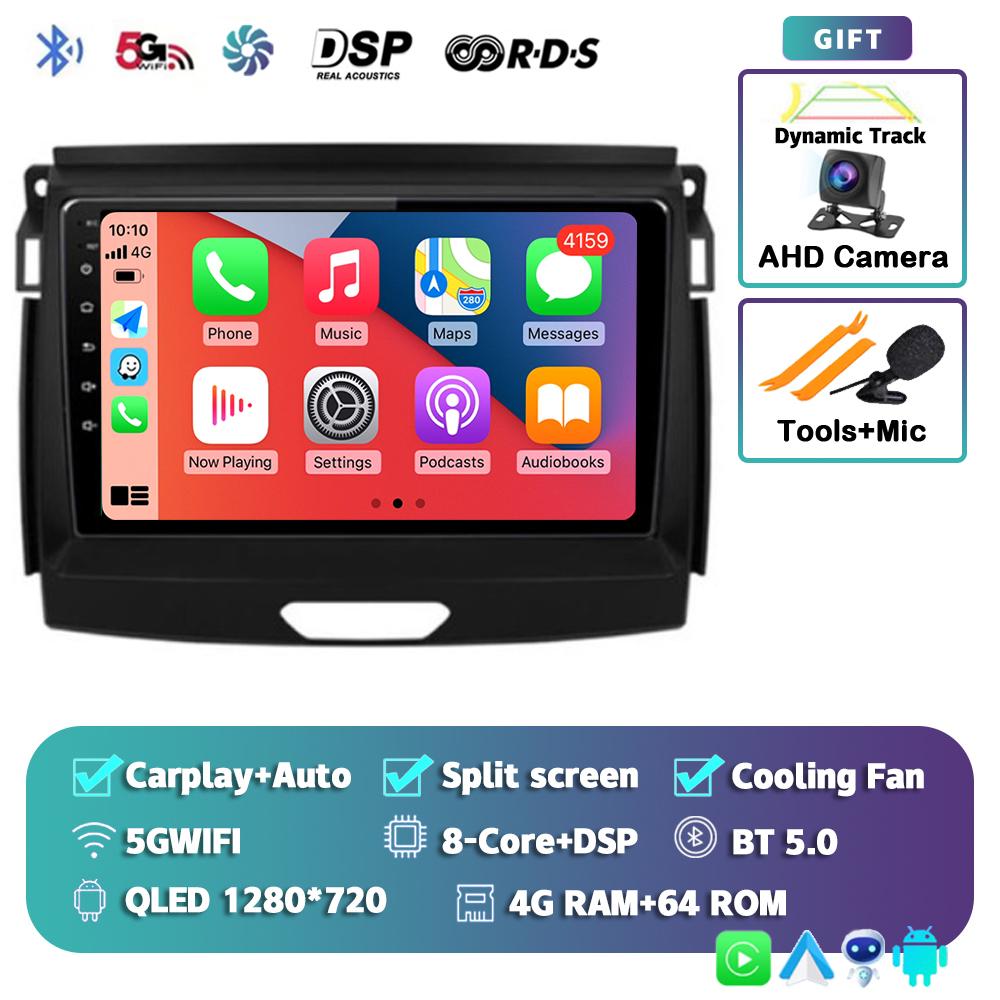 Android 14 Carplay 2 Din Car Radio For Ford Ranger 2015 2016 2017 2018 2019 2020 Autoradio GPS Multimedia 2din Head Unit Stereo
