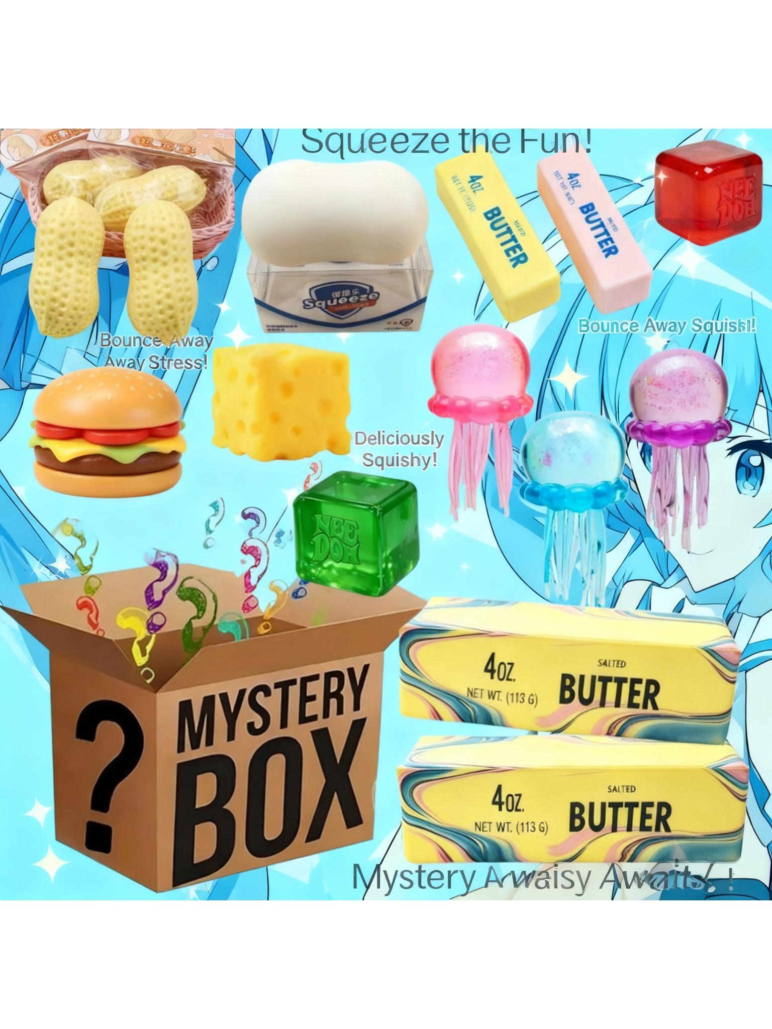 Mysterieuze Blind Box Knijpspeeltje Willekeurig Squishy Stressverlichter Fidget Boter Voedselvorm Sensorische Decompressie 1ST Kindercadeau