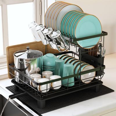 MAJALiS Dish 2 Dish Drying Over the Sink Dish Dish Knife Chopstick Automatic Easy To 2 Length X Width X Height 33CM Drainer, Tier, Rack, Drainer,