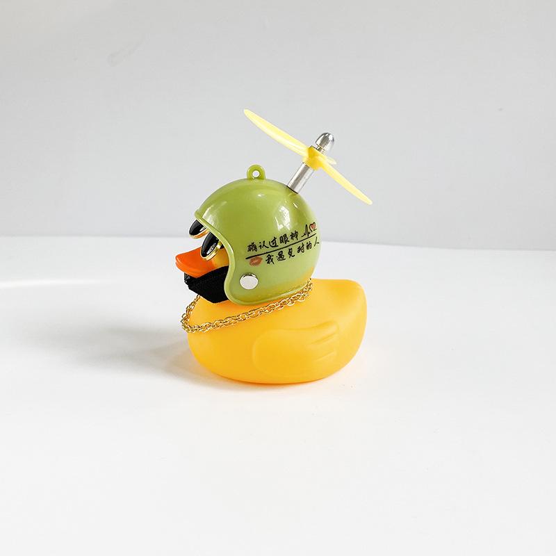Wind-Resistant Electric Yellow Duck Dashboard Ornament