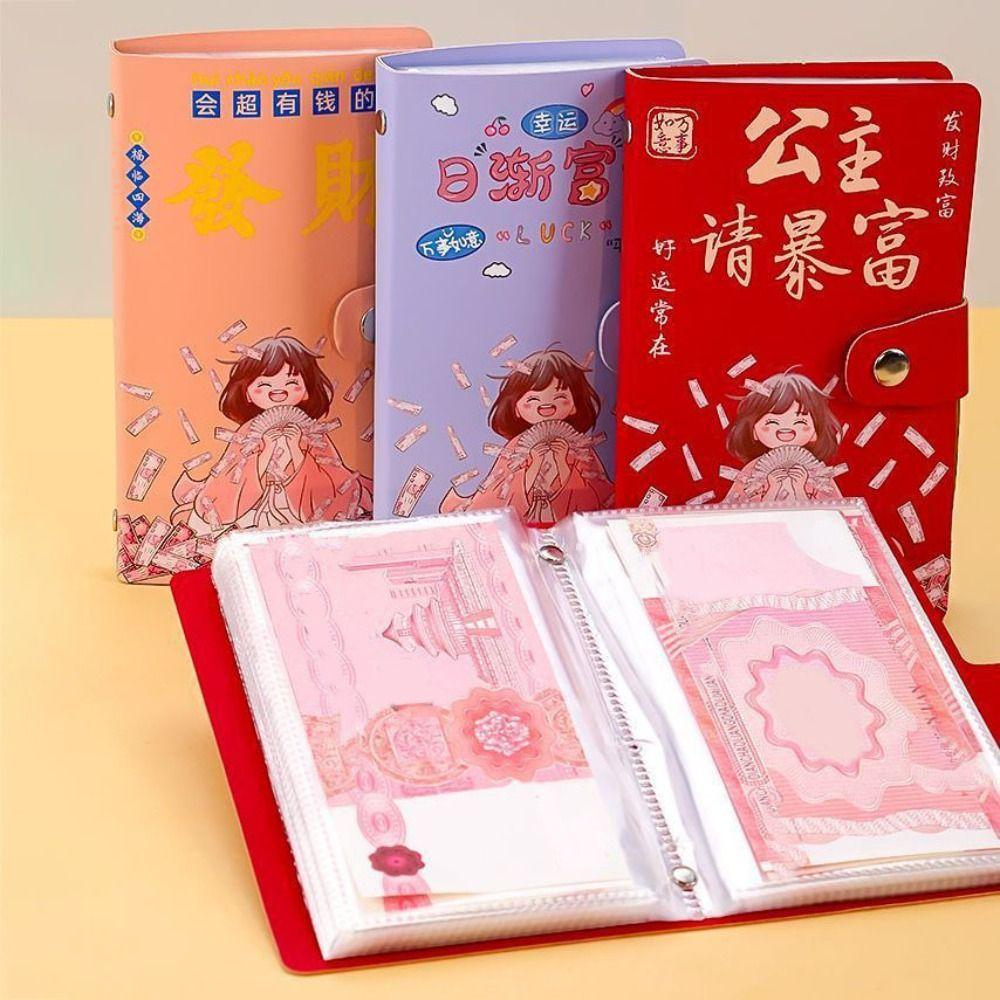 Cartoon Letter 100 Envelope Challenge Binder 50 Sheets Planner Organizer  for Budgeting Planner