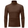Men's Warm T-shirt Long Sleeved Warm Top Winter Sweater Warm Sports Shirt Casual Underwear High Neck Shirt Sports Top Sports Shirt