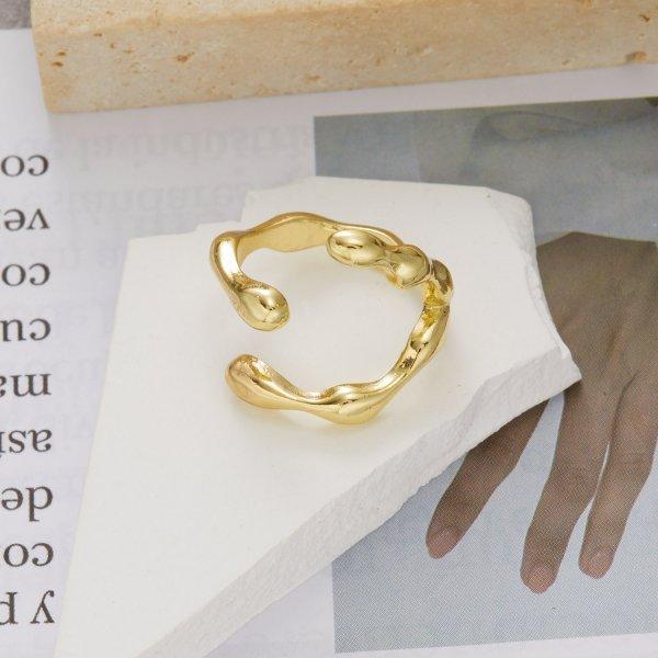 Daisy Flower Rings For Women Korean Style Adjustable Opening Finger Ring Bride Wedding Engagement Statement Jewelry Gif