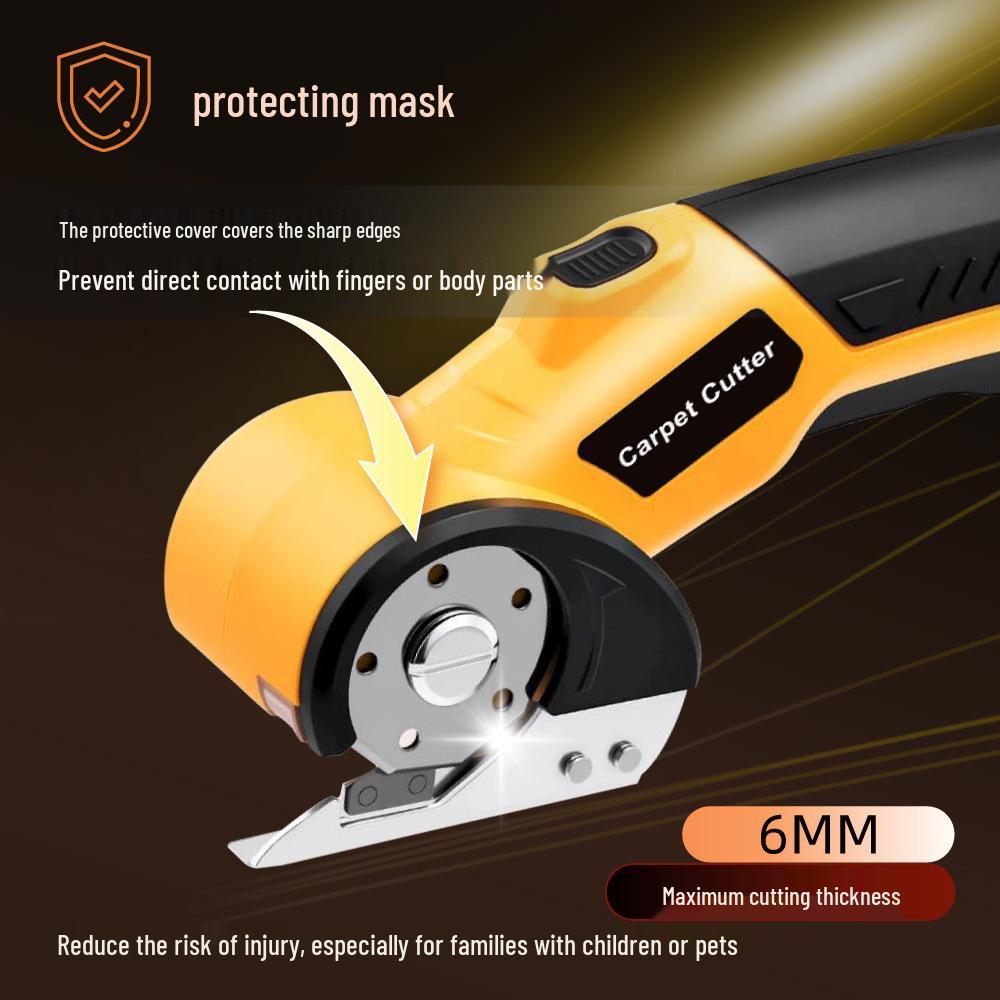 Rechargeable Handheld Electric Scissors: Portable Mini Fabric & Carpet Cutting Machine