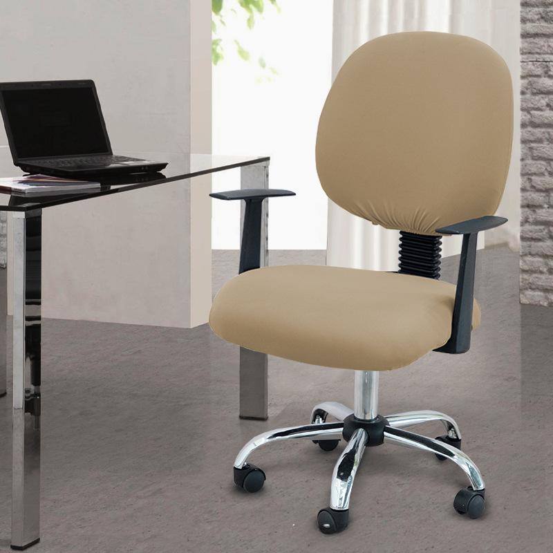 Two-Piece Computer Chair Cover Washable Executive Chair Cover For Computer Stretchable Seat Covers Computers Chairs