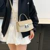 Fashion High-end Texture Light Luxury Design Sense Portable Shoulder Bag Versatile Commuter Solid Color Messenger Bag Women