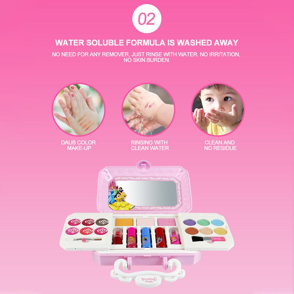 Girls Makeup Kit for Kids Washable Fashion Makeup Set Girls Play Cosmetics Set