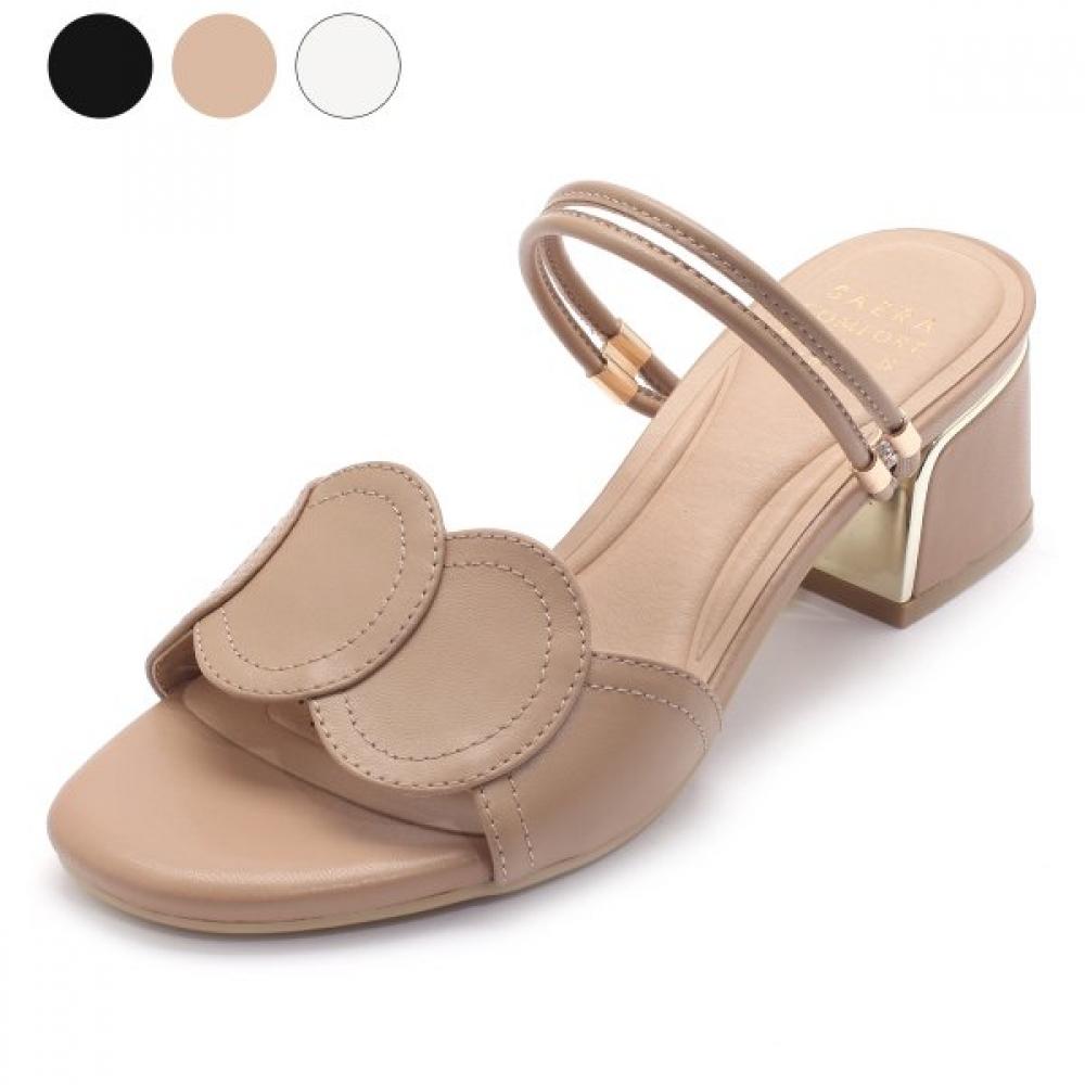 Sera Women Mule Black  Cream  Beige C22m600 beige/235