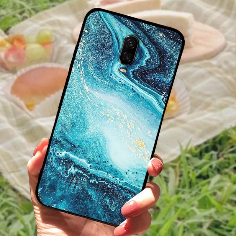 For Oneplus 6T Case Silicone Soft TPU Phone Cover For One Plus 6 6T Case Bumper For Oneplus 6 6 T Capa Mabrle Fashion Coques