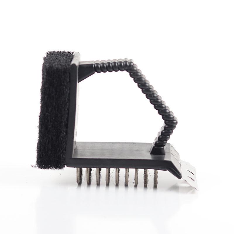 

Щетка для чистки гриля из нержавеющей стали «три в одном»