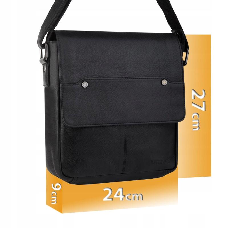 TBS-307 DDDM CZARNY Torba Męska CAMBRIDGE +CERTYFIKAT