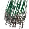 40Pcs AntiBite Steel Fishing Line Steel Wire Leader with Swivels Fishing Leader Wire Connect for Lures Baits Rig Hook