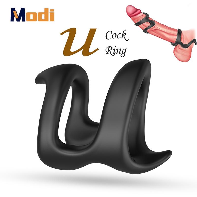 Silicone Penis Cock MoDi Ring On for Man Delay Ejaculation Sex Toys for Men Couple Rings Cockring Adult Goods for Men