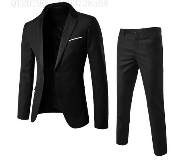 

Европейский мужской смокинг-тройка: Формальный пиджак, жилет и брюки. XXXL