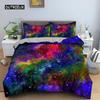 Povlak na přikrývku Barevné hvězdicové ložní prádlo Přehoz na postel Outer Space Povlak na postel Sky Light s potiskem pro děti