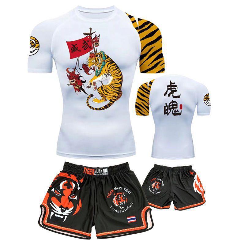 Men Quick Dry Breathable Cycling Jersey Set Short Sleeve Training Suit Gym Workout Riding