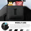 Portable Foldable Car Storage Bag Waterproof Fabric Garbage Bag Backseat Hanging Trash Can Accessory for Bathroom Organization