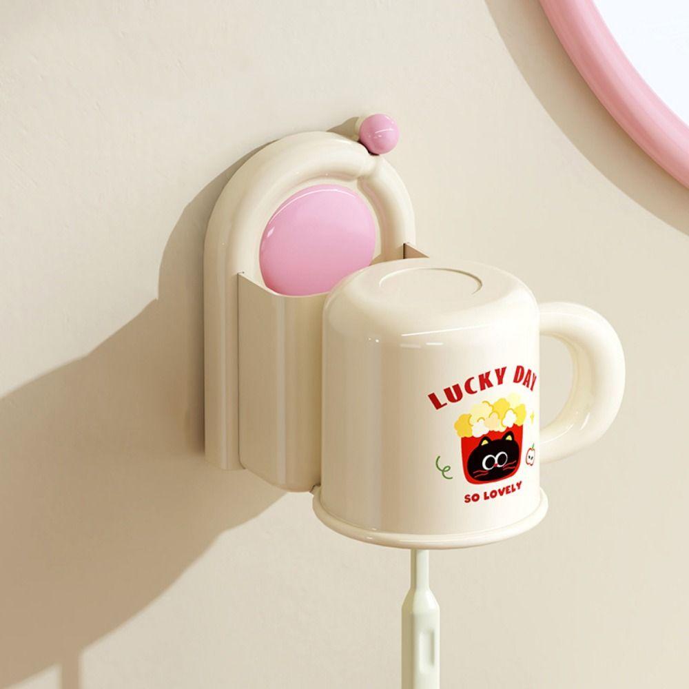 Suction Cup Wall Mounted Toothbrush Holder Punch-Free Suction Cup Toothbrush Holder  Travel
