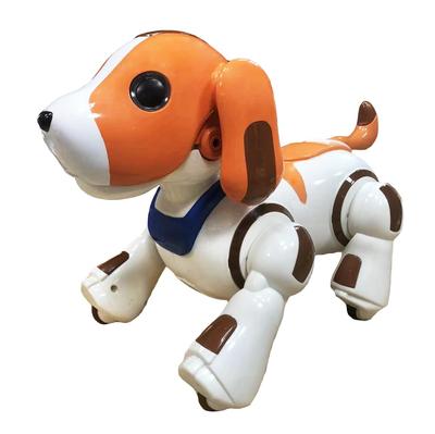 TKSK Robopuppy Friendly Deco Radio Controlled Remote Control Equipped with Program Function STEAM Barking Equipped with Touch Sensor Dog Robo Height