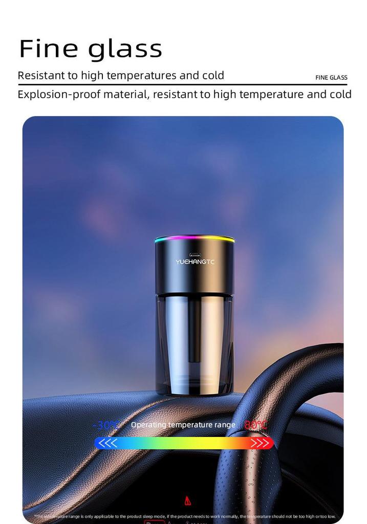Smart Car Aroma Diffuser with Ambient Light & Automatic Spray – Premium Car Decoration
