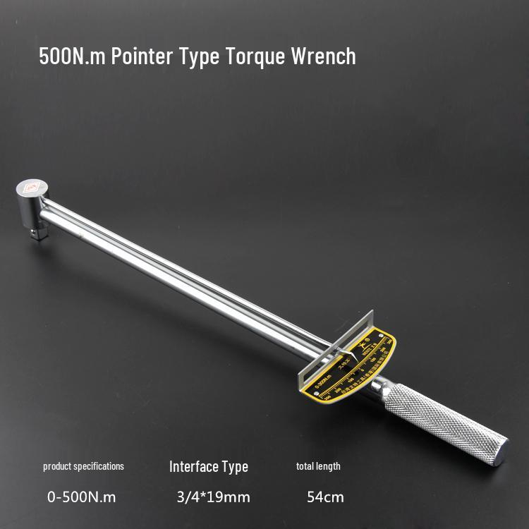 Professional Adjustable Kilogram Torque Wrench - Pointer Type for Auto Repair
