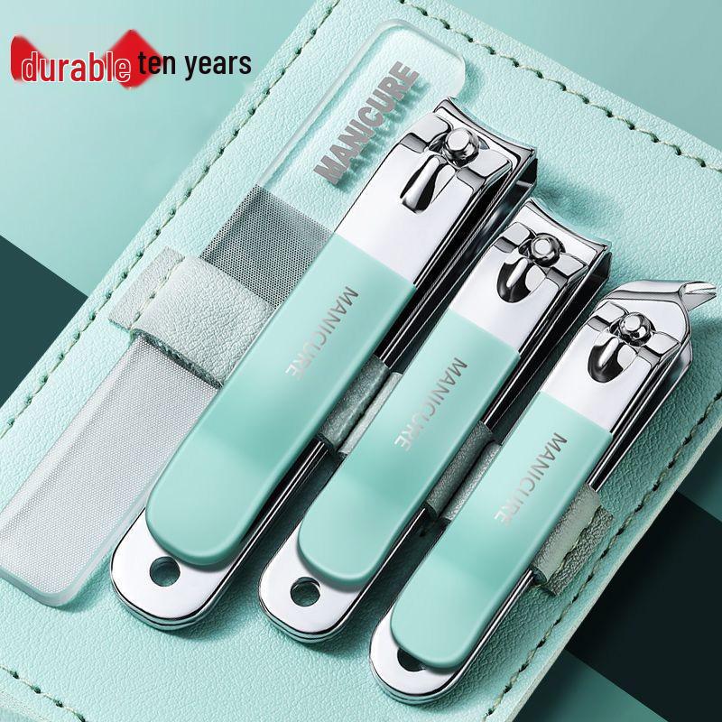 

Compact Nail Care Set: Includes Angled Toenail Clippers and Manicure Tools for Home Pedicures.