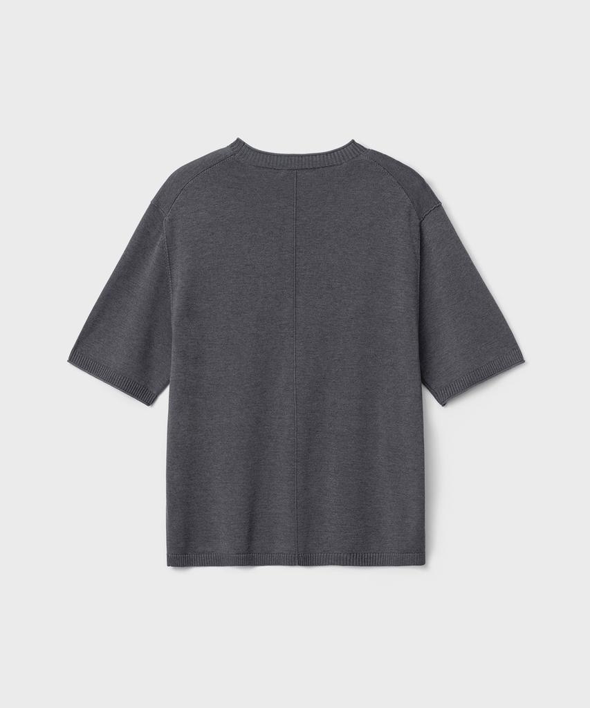 Bellie Summer Wool City Crewneck Knit - Gray