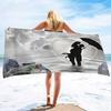 Art Poster Beach Towel Oversized,Super Absorbent Sand Free Thick Microfiber Beach Towel Quick Dry Bath Pool Sports Travel Towels