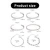 Modern Bangle Stainless Steel Bracelet Jewelry Adjustable Size Wristband Unisex Accessory for Casual Or Formal Outfits