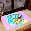 Tappeti Antiscivolo a Tema Bluey's Bus Adventure - Arredamento per la Casa in Poliestere, Adatti per Camere da Letto, Soggiorni, Ingressi, Studi e Decorazioni
