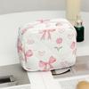 Cute Small Makeup Pouch Bow/Floral Quilted Cosmetic Organizer for Travel Daily Puffy Cotton Toiletry Pencil Purse with Zipper for Women Girls