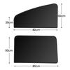Summer UV Protection Side Rear Window Curtain Black Mesh Sun Shade Cover Auto Car Accessories New Magnetic Car Sunshade Cover