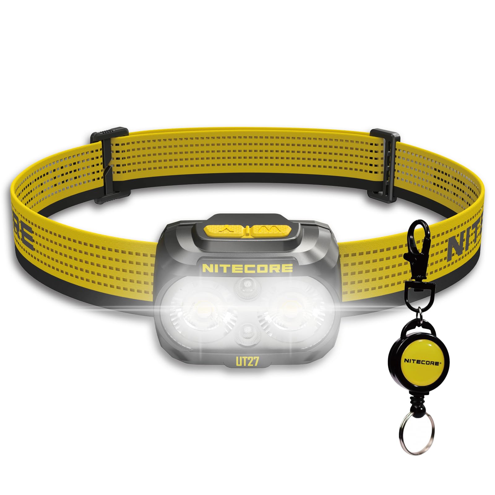 

NITECORE UT27 Разработан для батареек AAA 800 Легкий 3 цвета Турбо IP66 Водонепроницаемый и включает выдвижной брелок Японский налобный фонарь, Бегуны чёрный