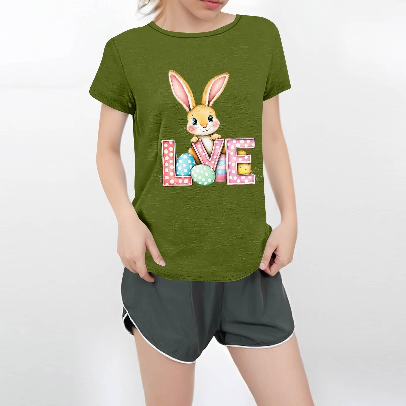 

Женская повседневная футболка с круглым вырезом и короткими рукавами с принтом L армия зеленый