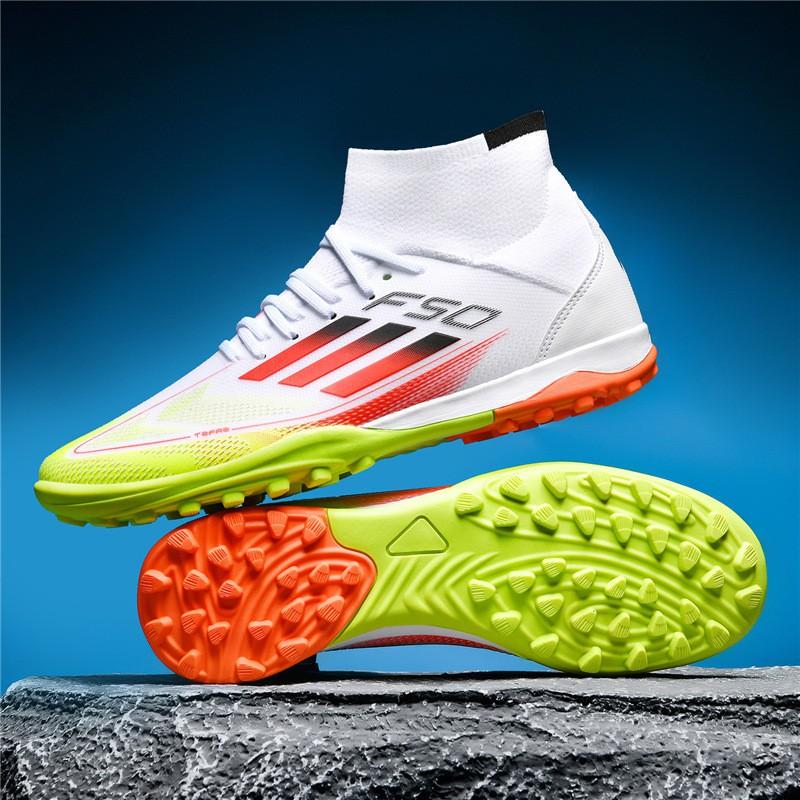 Herren Damen High Top Fußballschuhe Kunstrasen Hallentraining Fußballschuhe Größe 35-45