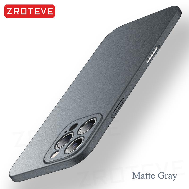 For iPhone 17 16 16e 15 14 13 12 Pro Max ZROTEVE Slim Matte Hard PC Cover On iPhone16 Plus iPhone13 Mini iPhone17 Air Phone Case