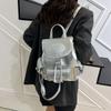 Backpack Bag Women's New Trendy Fashion College Style Backpack Versatile Large Capacity Bucket Bag Travel Bag