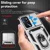 Armor Shockproof Coque For OPPO A16 A16S A54S A74 A94 4G Case Slide Lens Protect Funda for Reno 5 Lite Magnet Holder Ring Cover