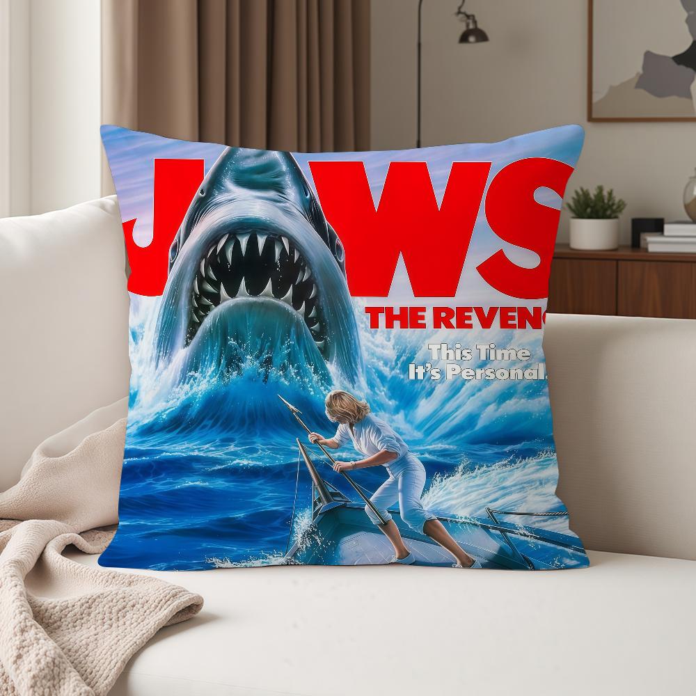 Movie Jjaws Pillow Case Suitable For Bedrooms Living Rooms Cars Home Decoration