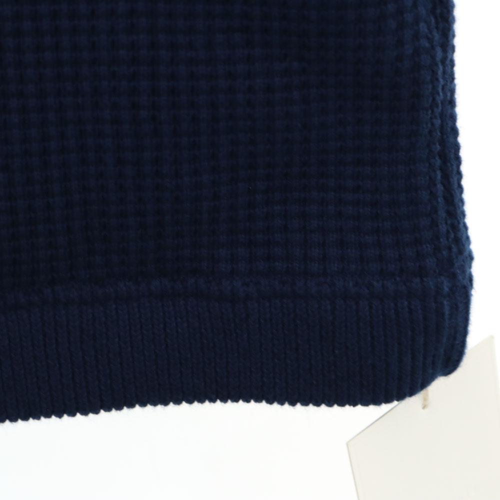 Unused Crepuscule Waffle Long Sleeve Parker 1 Navy BEAMS Tagged Men's Used