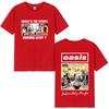 O-Oasis T-Shirts British Rock Band Vintage T-shirt Mens Clothing Cotton Casual Short Sleeve T Shirts Tops Streetwear Fans Gift