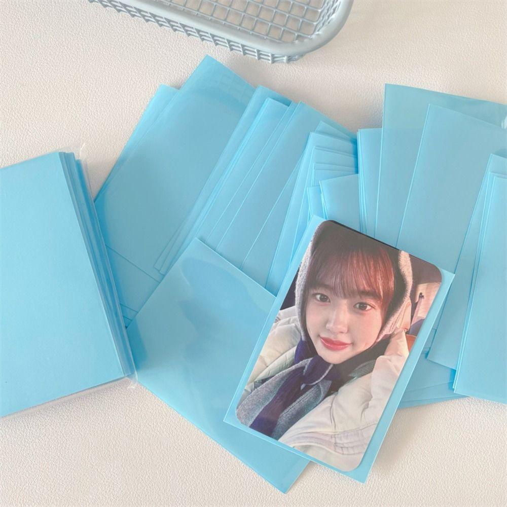 10pcs/set DIY Idol Photo Protective Cover Two-layer Photo Card Film Card Bag Photo Cards Bag Home