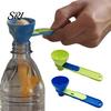 Powdered Milk Measuring Spoon 2Pcs Mess-Free Funnel Scoop Sliding for Protein Powder Coffee Spill-free Ingredient & No-Spill Long Handle Supplement