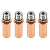 4pcs 3D Printer All Metal Heatbreak Professional Copper Alloy Extruder Throat Tube Replacement for 3D Printer