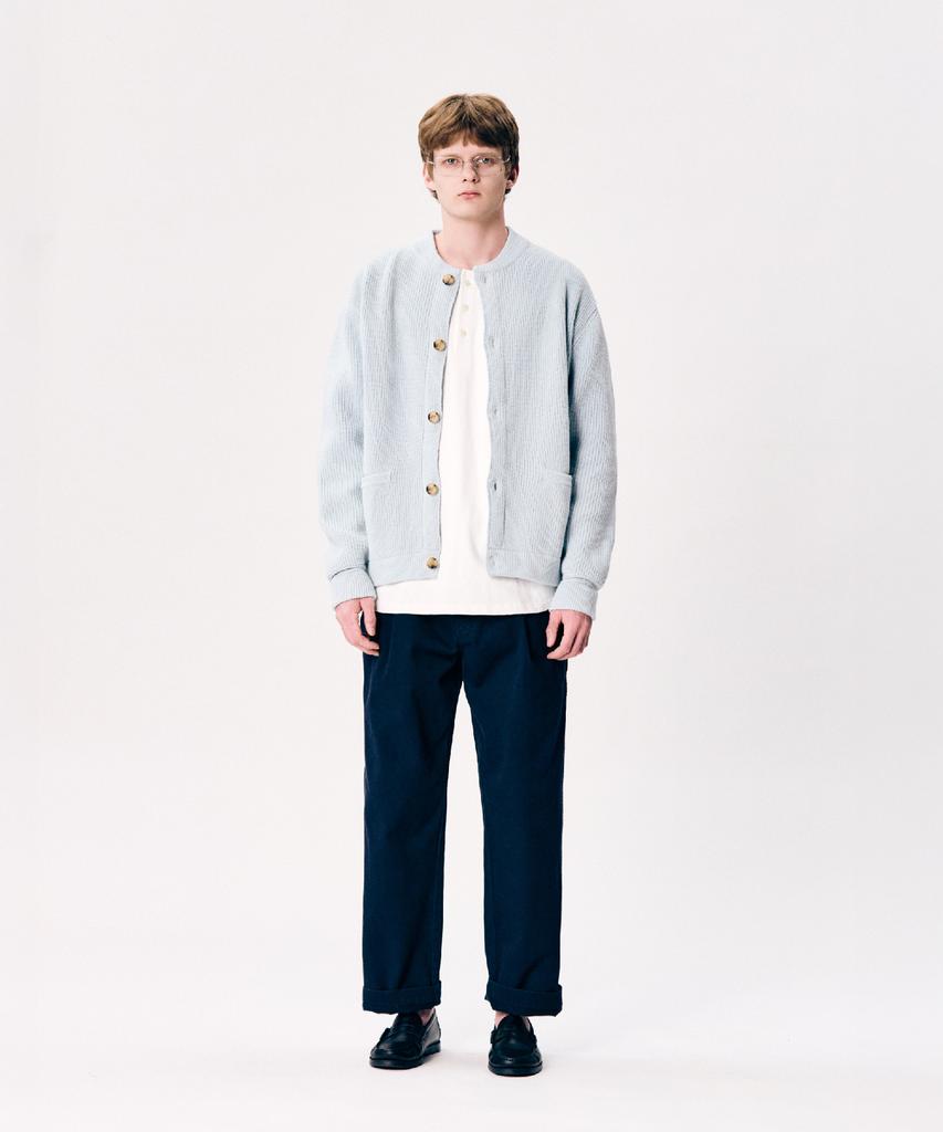 Espionage Miller Heavyweight Cardigan Powder Blue