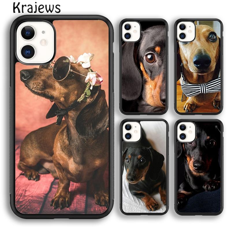Cute Teckel Dackel Dachshund Dog Phone Case Cover For iPhone 17 Air 16 15 14 Plus 12 13 Pro Max Fundas