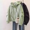 Short Korean Style Fashion Autumn New Loose Versatile Casual Waterproof Hooded Jacket Top for Women