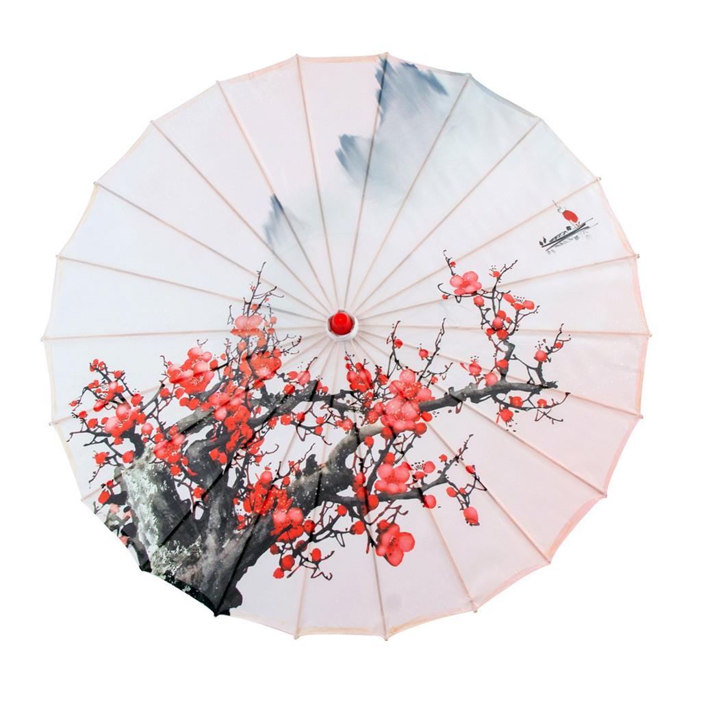 Parasol z papieru olejnego w stylu chińskim, wodoodporny, dekoracyjny, rzemieślniczy, parasol do Hanfu, Qipao, na pokazy, klasyczny parasol do tańca, do zdjęć